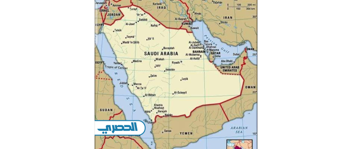 صور خريطة السعودية بالتفصيل