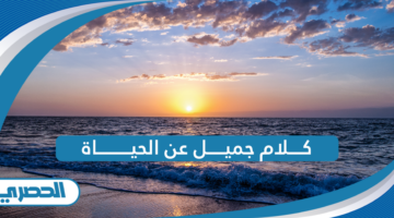 كلام جميل عن الحياة