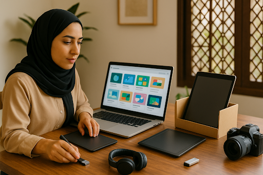 إعادة بيع المنتجات الرقمية في الأسواق الإلكترونية كربح
